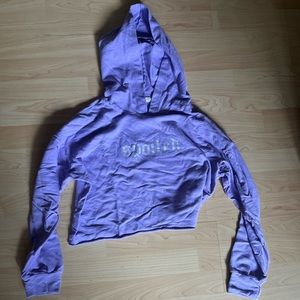 “SPOILED” Urban Outfitters cropped hoodie